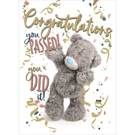 Congratulations You Passed Photo Finish Me to You Bear Card £1.79